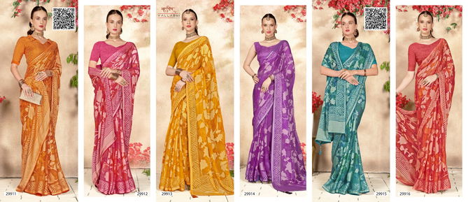 Inaaya Vol 12 By Vallabhi Printed Brasso Sarees Wholesale Shop In Surat